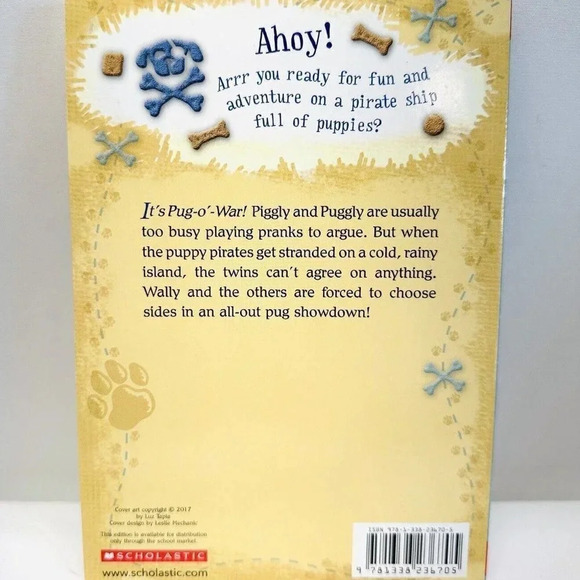 PUPPY PIRATES PUG VS. PUG May the Best Pug Win Paperback Erin Soderberg Like New - Picture 2 of 3